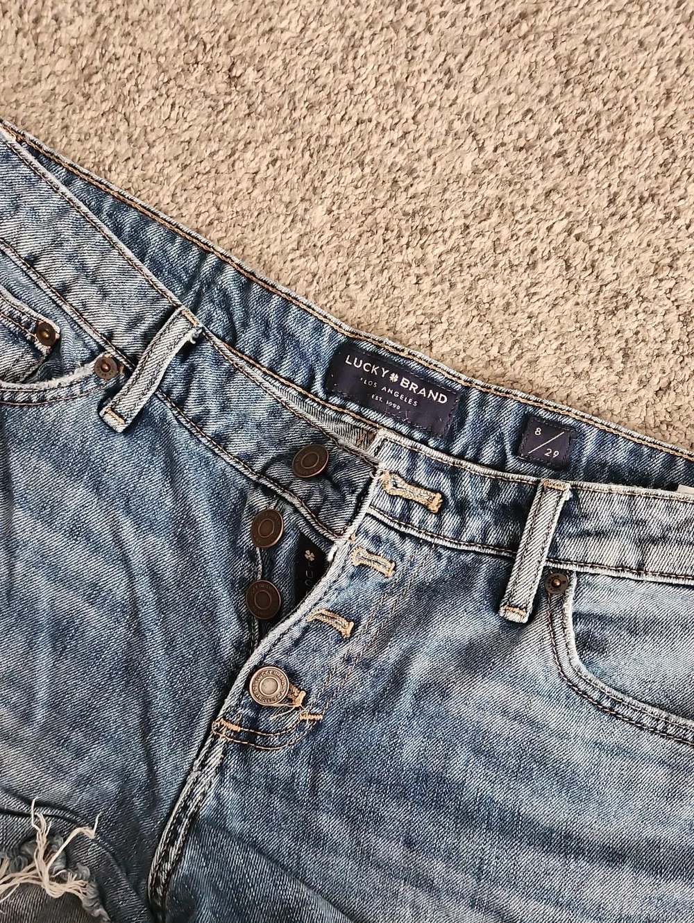 Lucky brand mini denim shorts